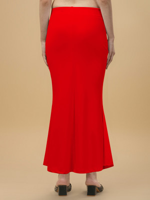 house of common SAREE SHAPWEAR FISH CUT RED L 1.2 Lycra Blend Petticoat(L)