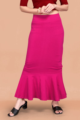 DRESQUE STORE DS_PC_PLEATS_3515_PINK(M) Lycra Blend Petticoat(M)