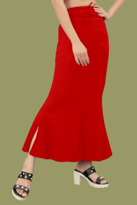 Ozberk Creation dp.._Fish_Red_XL_Saree Shapewear shapewear petticoat For women Lycra Blend Petticoat(XL)