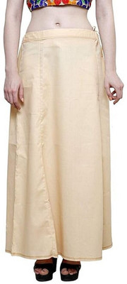 KAVYA DESIGNERS COTTON PETTICOAT GOLDEN S82 Pure Cotton Petticoat(Free)