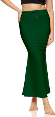Zornitsa Saree Shapewear Green Polyester, Cotton Blend Petticoat(XXL)