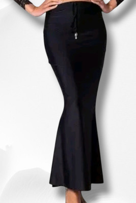 The Stanch Shapeware Black MT0091 Lycra Blend Petticoat(XS)