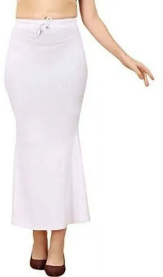 VDIHATA FASHION White Color Stretchable Fish Cut Saree Shapewear Lycra Petticoat For Women Lycra Blend Petticoat(S)