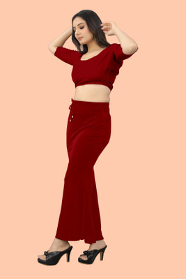 Ozberk Creation SH.__Fish_Red_XL_Saree Shapewear shapewear petticoat For women Lycra Blend Petticoat(XL)