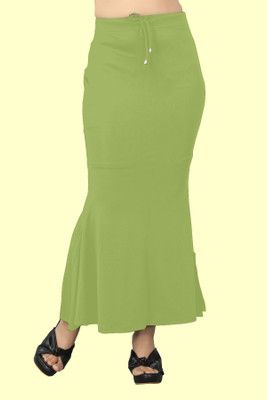 KEYU FASHION BABY.._Fish_Pista_M_Saree Shapewear shapewear petticoat For saree Lycra Blend Petticoat(M)