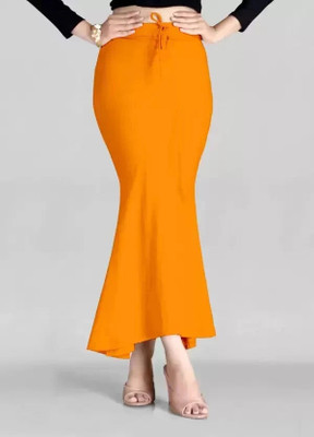 ELTRUD Flared Saree Shapewear Yellow Lycra Blend Petticoat(S)