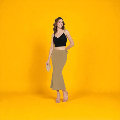 The Stanch Shapeware Gold MT0125 Lycra Blend Petticoat(XXL)