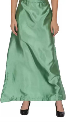 AFF Faishion Light green satin petticoat Satin Blend Petticoat(Free)