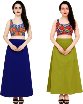 IGNOTO FKK_PTCT-BLU_OLV.GRN Cotton Blend Petticoat(3XL)