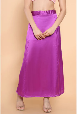 Lootnixx SATIN_SP_PURPLE_M Pure Satin Petticoat(M)