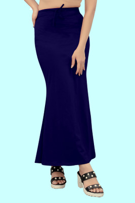 SANDIAM SALES f.ul.._Fish_Navy Blue_S_Saree Shapewear shapewear petticoat For Women Lycra Blend Petticoat(S)
