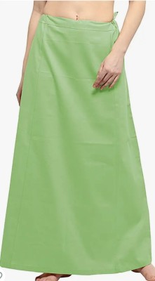 First Trend Fashions Women saree ladies inskirt readymade Pista colour fast Waist 38 Pure Cotton Petticoat(Medium)