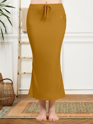 Trendmalls New.P01-Brown-S Lycra Blend Petticoat(S)