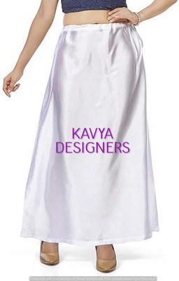 Aarvi styles WHITE HV COLOURPETTICOAT66 Pure Satin Petticoat(Free)