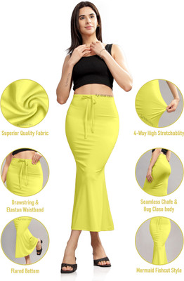 SHAYONAM FISS YELLOW 5XL NEWCAST Lycra Blend Petticoat(5XL)