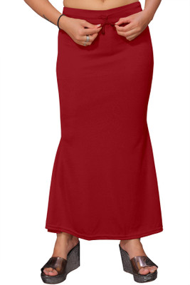 Anti Wrinkle Designer WD-ShapeWear-Maroon Lycra Blend Petticoat(XL)