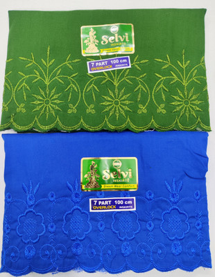 SNR Model Embroidery Inskirt/Petticoat 7 Part Pure Cotton Petticoat(XL)