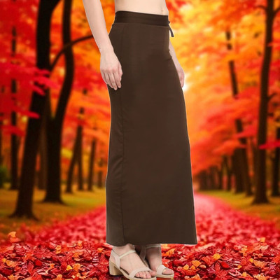 DSV ENTERPRISES Slim Petticoat - Brown MT026-S Lycra Blend Petticoat(S)