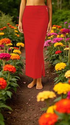 The Stanch Shapeware Red MT0072 Lycra Blend Petticoat(XS)
