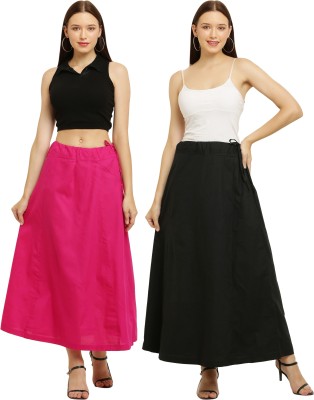 Mahidesignhouse Black and Hot pink comboo offer Pure Cotton Petticoat(Free)