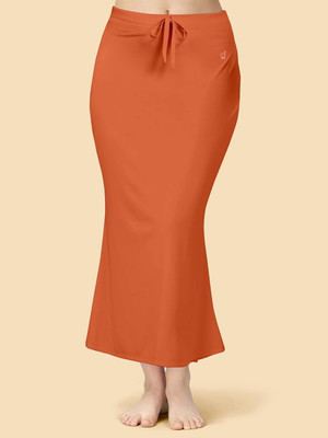 Trendmalls New.P01-DusttyOrange Lycra Blend Petticoat(XXL)