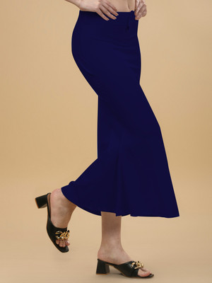 house of common SAREE SHAPWEAR FISH CUT NAVY BLUE XL 1.3 Lycra Blend Petticoat(XL)