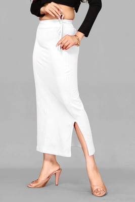 SHAYONAM N-FK Whait Skurt S Lycra Blend Petticoat(S)