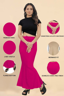 GrowMore Shapewear Pink-XXL Lycra Blend Petticoat(XXL)