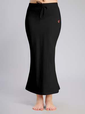 Trendmalls P08-Black Cotton Blend Petticoat(5XL)