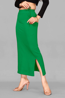 SHAYONAM N-FK Green Skurt M Lycra Blend Petticoat(M)
