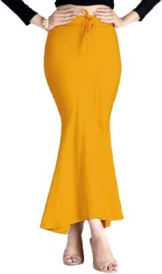 Ozberk Creation AMZX.._Mustard_XL_ sareeAMZX.. shapewear petticoat Lycra Blend Petticoat(XL)