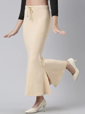 VDIHATA FASHION Beige Color Stretchable Fish Cut Saree Shapewear Lycra Petticoat For Women Lycra Blend Petticoat(XXL)