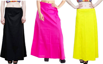 SRR Fashions Women’s Saree Inskirt | Pure Cotton Petticoat with Drawstring Waist Pure Cotton Petticoat(Free)