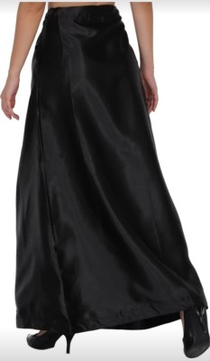 Nnn fashion Black satin blend petticoat Satin Blend Petticoat(XL)