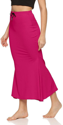 Woo THiNG Sari Shapewear in solid color Lycra Blend Petticoat(M)