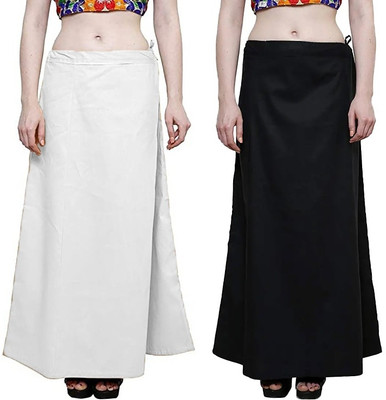 Preeticreations Black::White Pure Cotton Petticoat(7XL)
