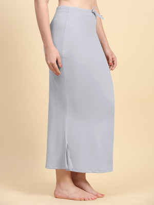 Trendmalls New.P01-LightGrey Lycra Blend Petticoat(XXL)