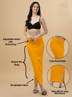 INFINI SHAPE Solid Color Shapewear For Women Cotton Blend Petticoat(M)