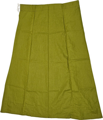 house of common Trendy Green Pleated Pure Cotton Petticoat(XL)