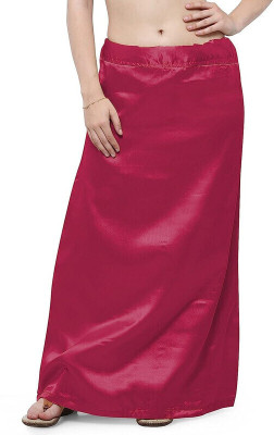 ZishanFab Women Satin Silk Petticoat Inskirt Saree Petticoats Underskirt Maroon Satin Blend Petticoat(L)