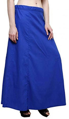 ABNExports Blue Readymade Sari Inner Wear/Inskirt Cotton Blend Petticoat(Free)