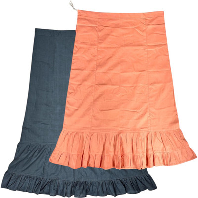 Belizzi Paridhan Black & Peachy Pink Combo Pure Cotton Petticoat(XXL)