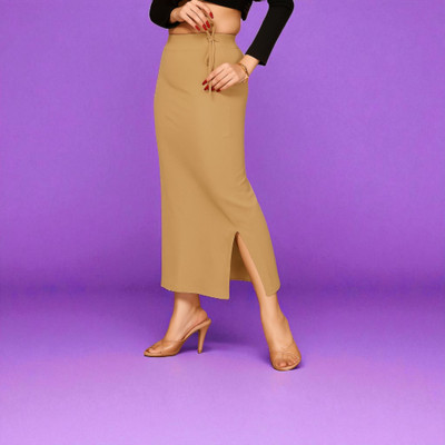 The Stanch Shapeware Gold MT0099 Lycra Blend Petticoat(L)