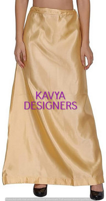KAVYA DESIGNERS GOLDEN AH COLOURPETTICOAT89 Pure Satin Petticoat(Free)
