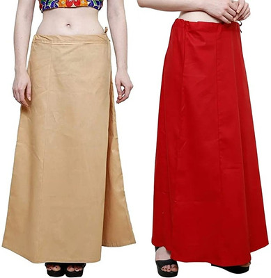 preeticreation RedBeigefree Pure Cotton Petticoat(Free)