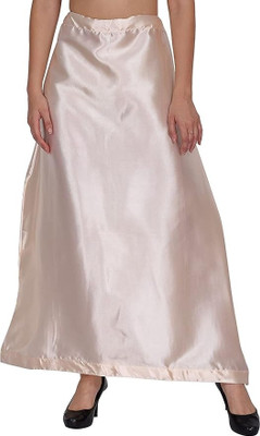 NISHARETAIL Rosegold Satin Blend Petticoat(Free)