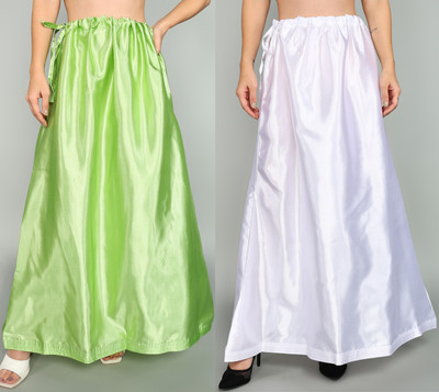 bondia Combo of 2 Pista and White Pure Satin Petticoat(Free)