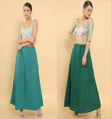 Lootnixx SP_ Green+Sea Green petticoat Combo For women XXL Pure Cotton Petticoat(XXL)