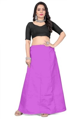 KAVYA DESIGNERS COTTON PETTICOAT LIGHT PURPLE S29 Pure Cotton Petticoat(Free)