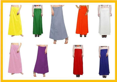 seema collection Pack of 9 Pure Cotton Petticoat(L)